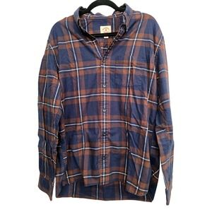 Brooks Brothers Red Fleece Men's XL Plaid Button Down Shirt Cotton Casual